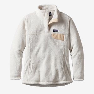 Patagonia Re-Tool Snap-T® Fleece Pullover in Raw Linen Girl’s XXL